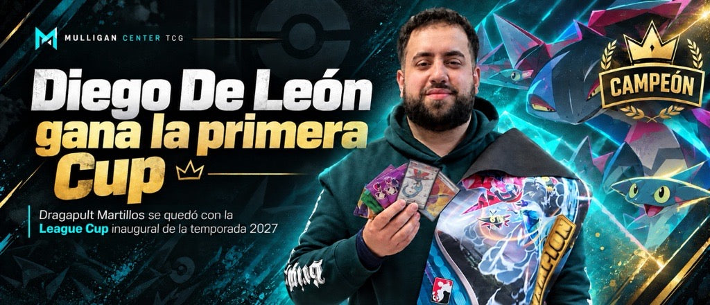 Diego De León conquista la primera League Cup de la temporada 2027 en Mulligan Center TCG