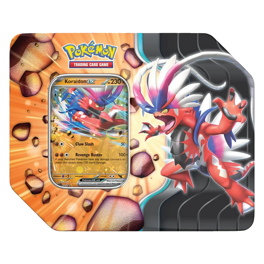 Pokémon Slashing Legends Tin Zacian ex - Koraidon ex