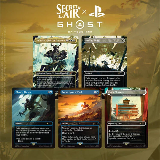 MTG: Secret Lair Drop Ghost of Tsushima: Shadow Samurai- Regular